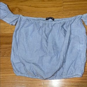 Brandy Melville off the shoulder crop top